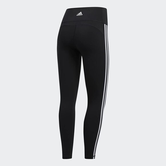 Adidas Black Three-Stripe Leggings – Size Small - Picture 1 of 7